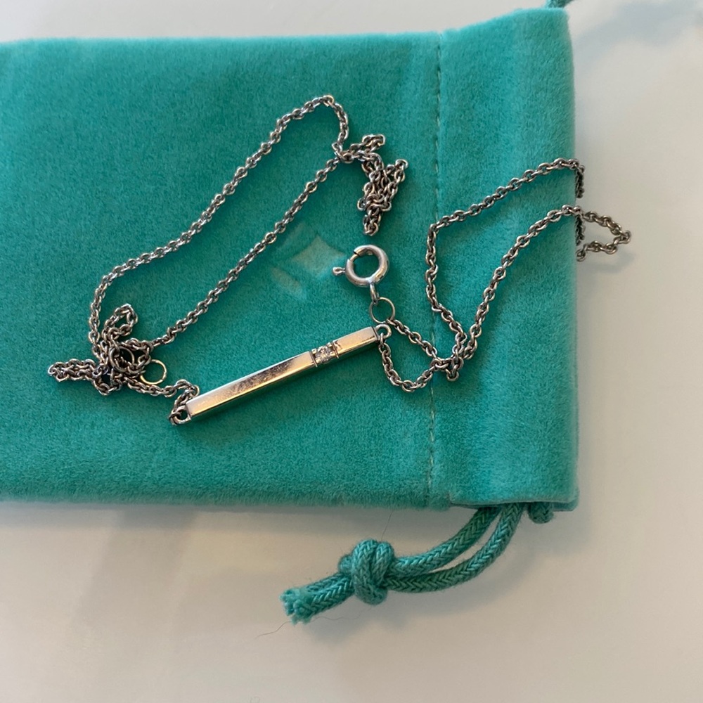 Diamond bar pendant from Brilliant Earth